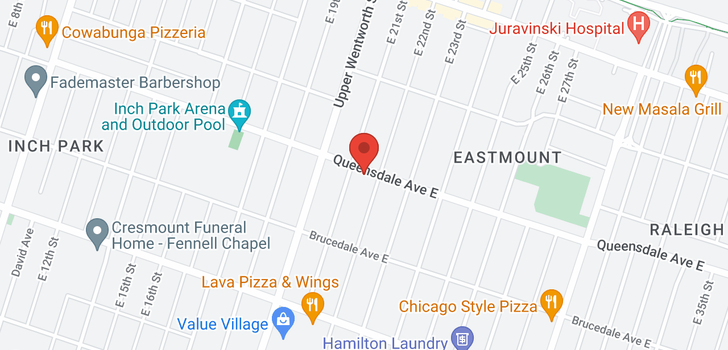map of 516 Queensdale Avenue E